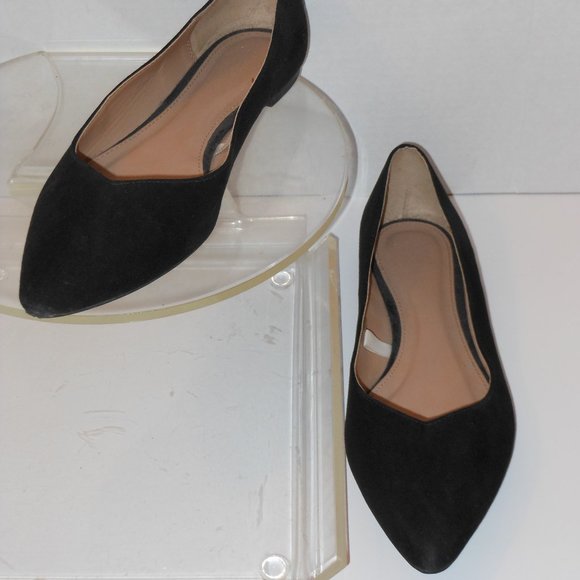 a.n.d A NEW DAY BLACK POINTED TOE FLATS SIZE 11 MEDIUM - Picture 5 of 5